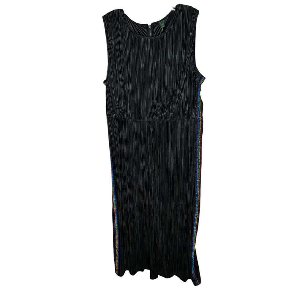 Wild Fable Black Striped Rainbow Jumpsuit Romper XXL